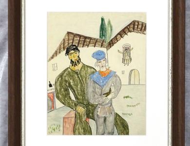 "Hombre y joven marinero", de Federico García Lorca (1929).